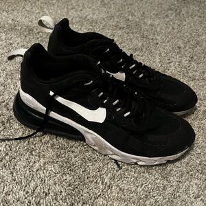 Nike Air70 React Black and White Athletic Shoes